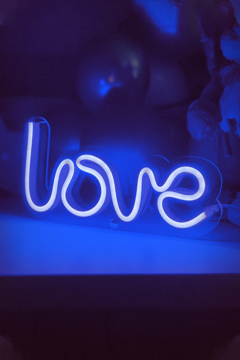 Masaüstü LOVE Neon LED Aydınlatma Işıklı Tablo