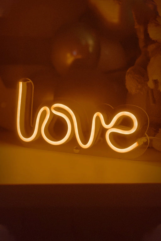 Masaüstü LOVE Neon Led Işıklı Tablo Bonvagon