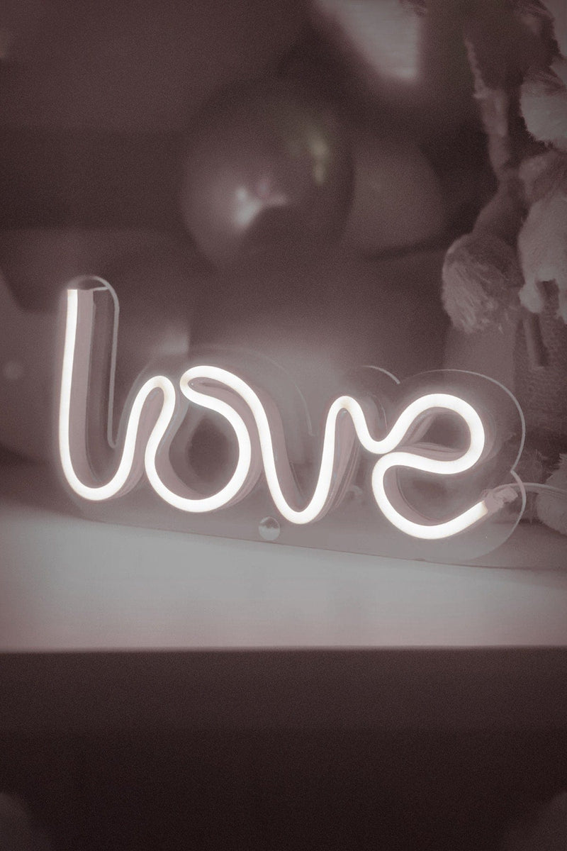 Masaüstü LOVE Neon Led Işıklı Tablo Bonvagon
