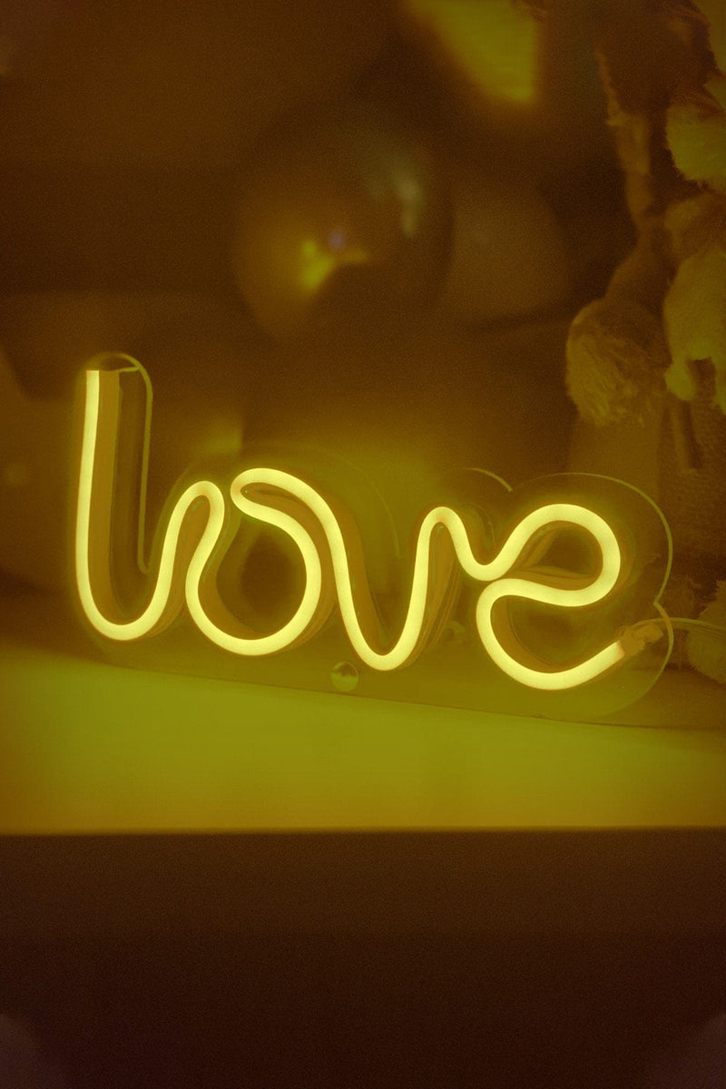 Masaüstü LOVE Neon Led Işıklı Tablo Bonvagon