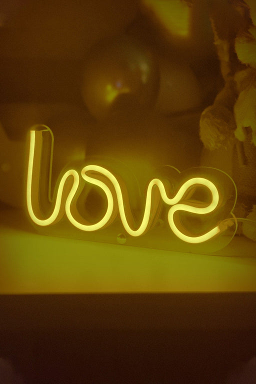 Masaüstü LOVE Neon Led Işıklı Tablo Bonvagon