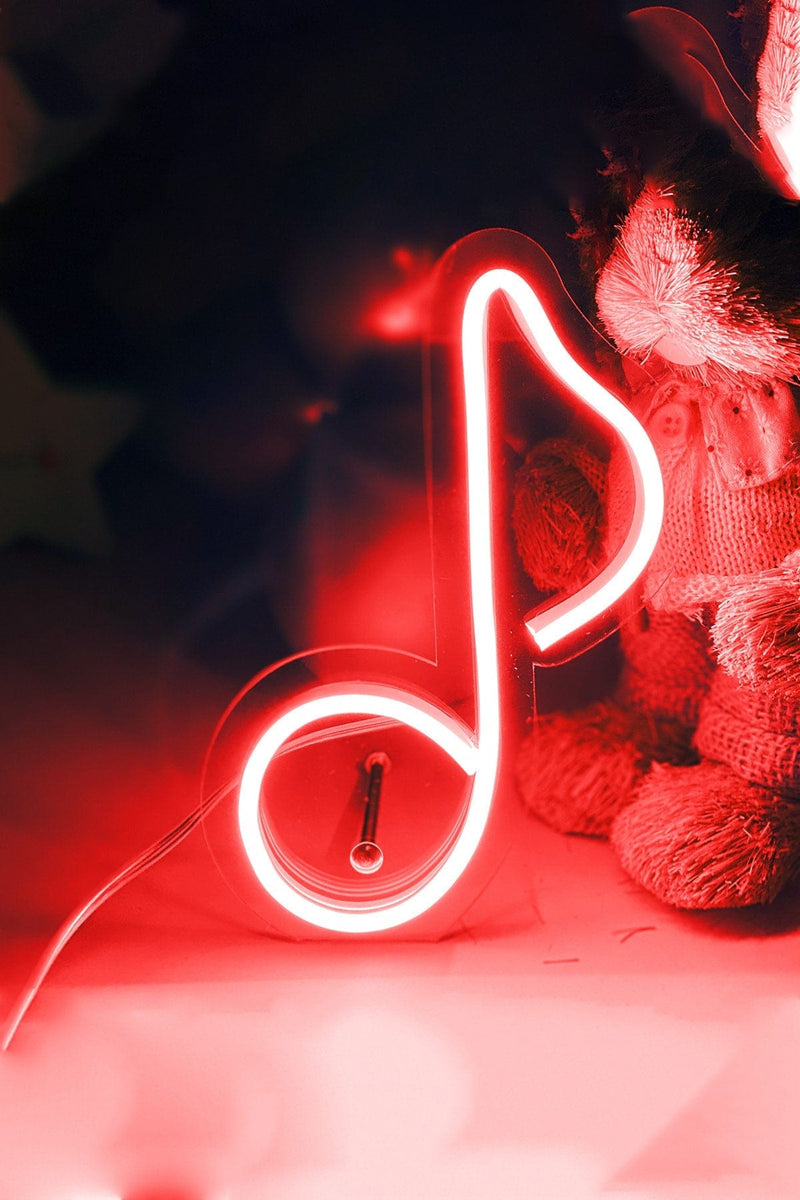 Masaüstü Müzik Notası Neon LED Aydınlatma Işıklı Tablo