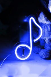 Masaüstü Müzik Notası Neon LED Aydınlatma Işıklı Tablo