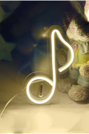 Masaüstü Müzik Notası Neon Led Işıklı Tablo Bonvagon