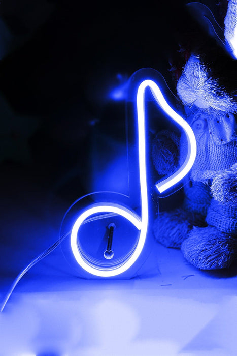 Masaüstü Müzik Notası Neon Led Işıklı Tablo Bonvagon