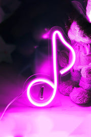 Masaüstü Müzik Notası Neon Led Işıklı Tablo Bonvagon