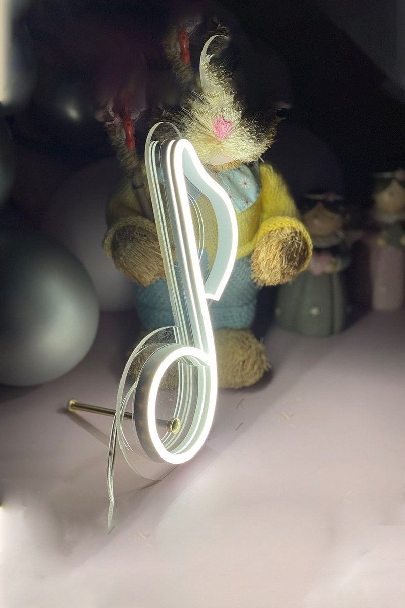 Masaüstü Müzik Notası Neon Led Işıklı Tablo Bonvagon