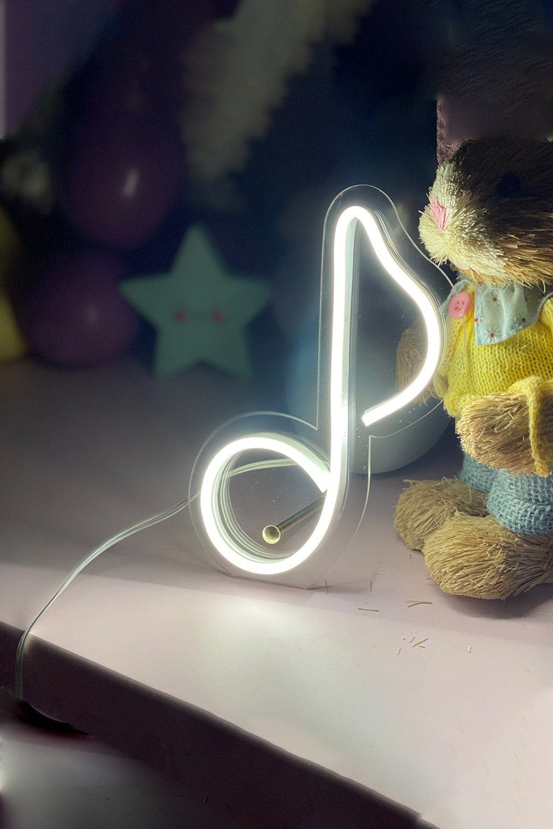 Masaüstü Müzik Notası Neon Led Işıklı Tablo Bonvagon