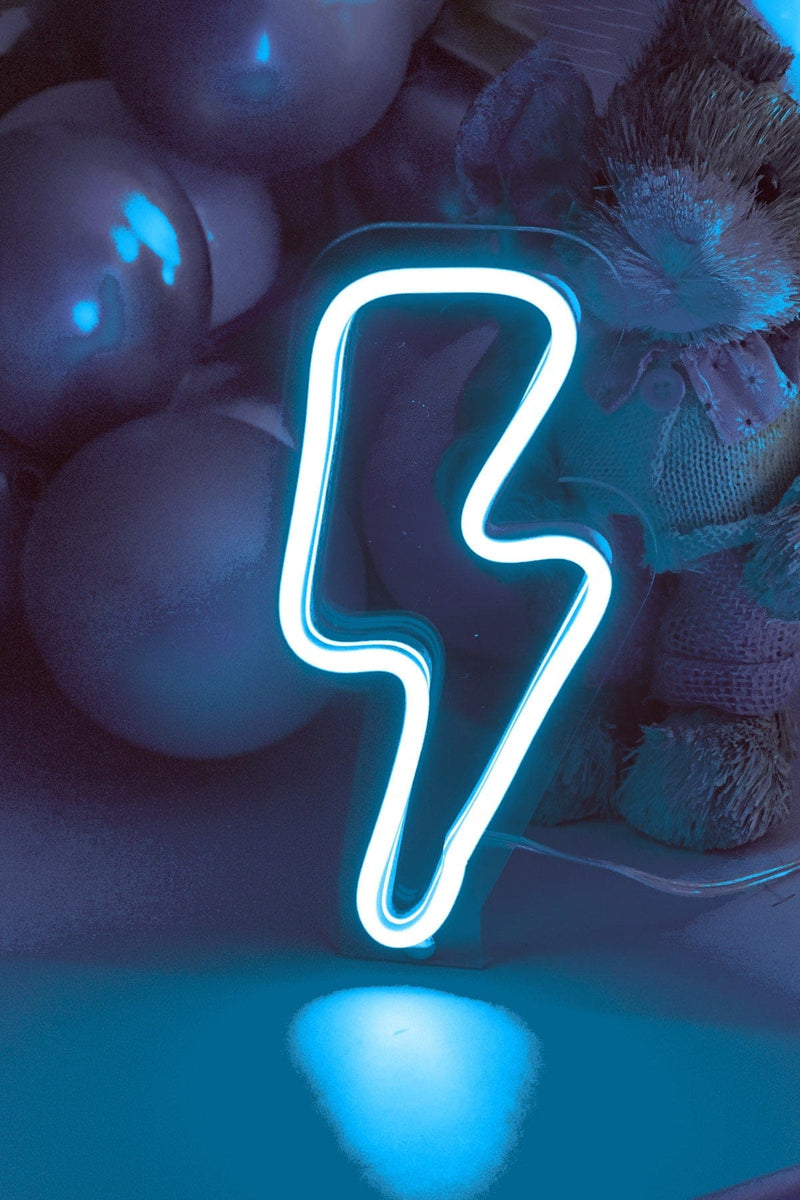 Masaüstü Şimşek Neon LED Aydınlatma Işıklı Tablo
