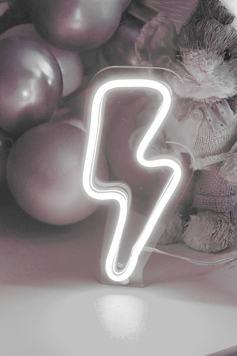 Masaüstü Şimşek Neon LED Aydınlatma Işıklı Tablo