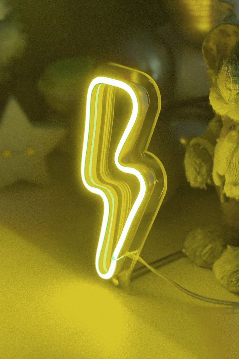 Masaüstü Şimşek Neon LED Aydınlatma Işıklı Tablo