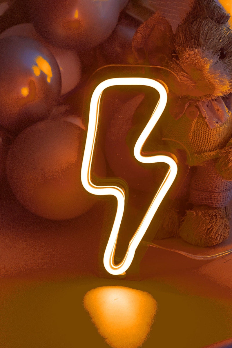 Masaüstü Şimşek Neon Led Işıklı Tablo Bonvagon