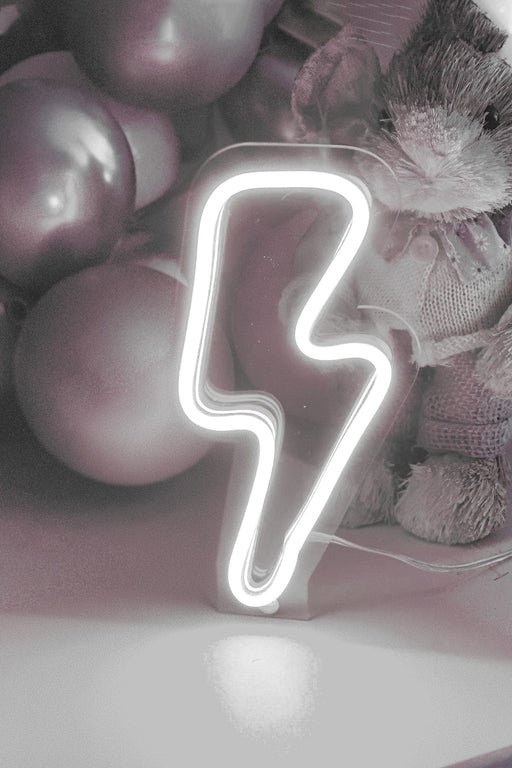 Masaüstü Şimşek Neon Led Işıklı Tablo Bonvagon
