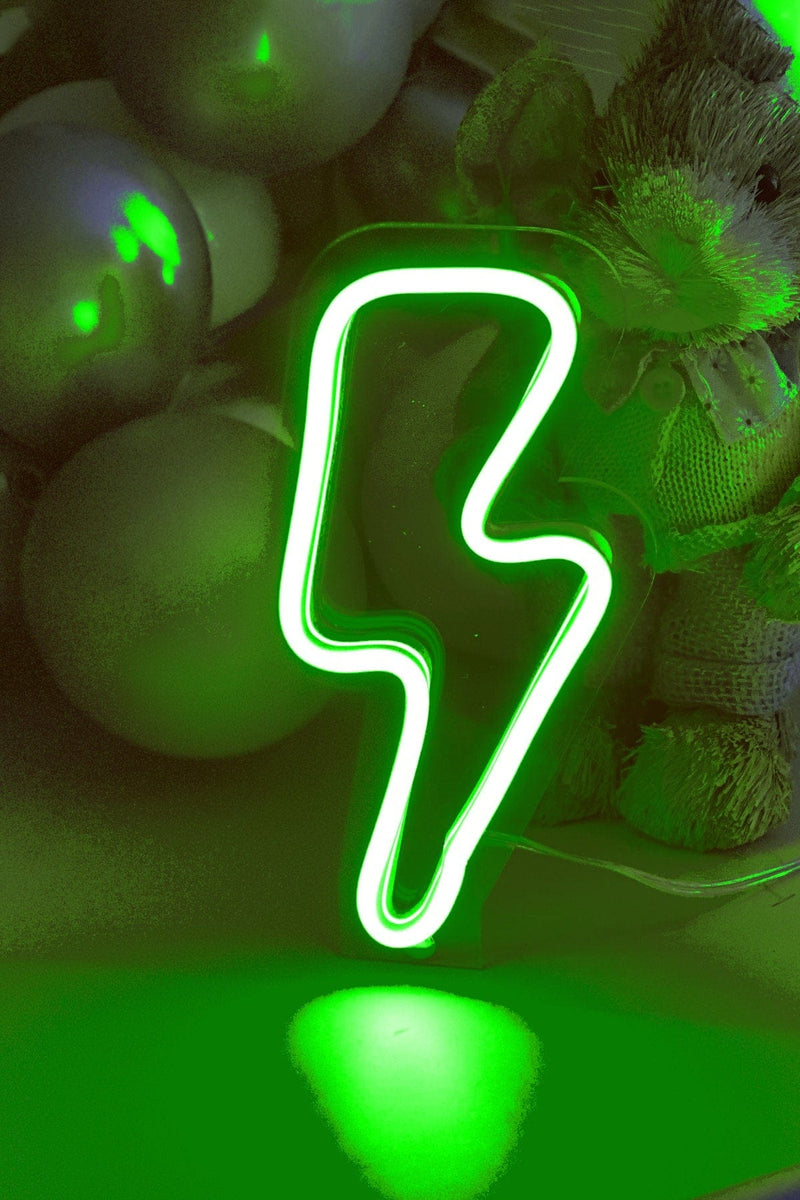 Masaüstü Şimşek Neon Led Işıklı Tablo Bonvagon