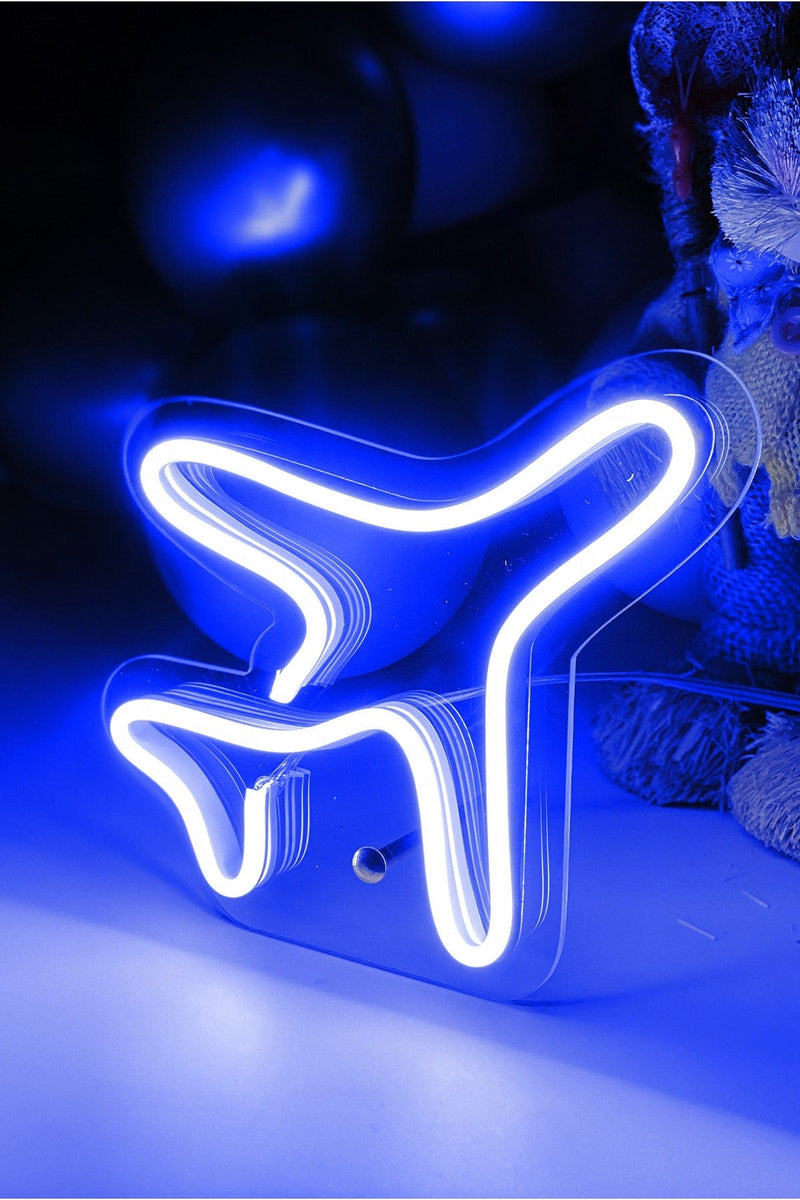 Masaüstü Uçak Neon LED Aydınlatma Işıklı Tablo