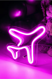 Masaüstü Uçak Neon LED Aydınlatma Işıklı Tablo