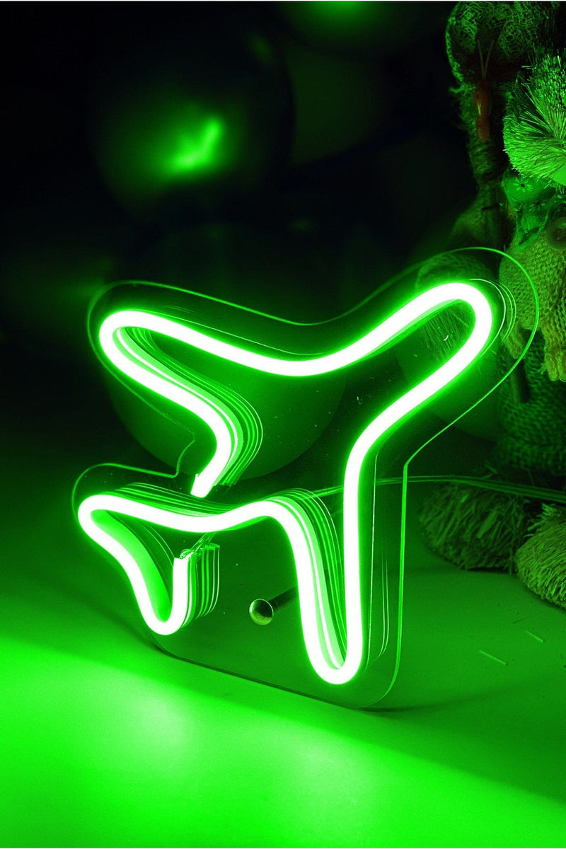 Masaüstü Uçak Neon LED Aydınlatma Işıklı Tablo