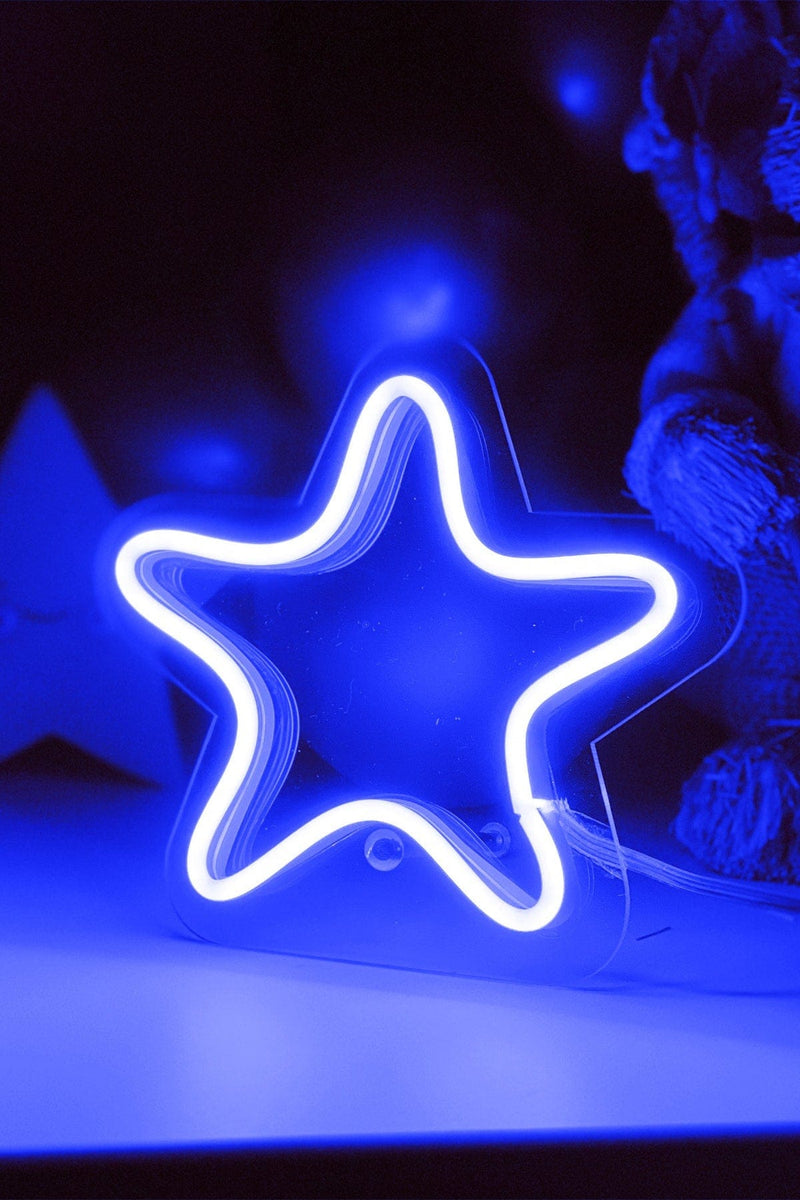 Masaüstü Yıldız Neon LED Aydınlatma Işıklı Tablo