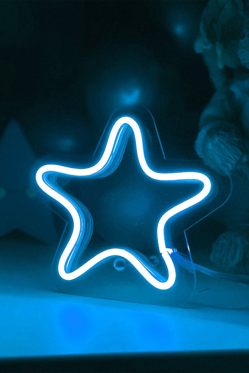Masaüstü Yıldız Neon LED Aydınlatma Işıklı Tablo