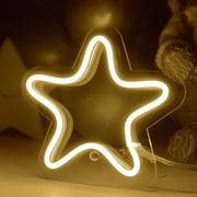 Masaüstü Yıldız Neon Led Işıklı Tablo Bonvagon