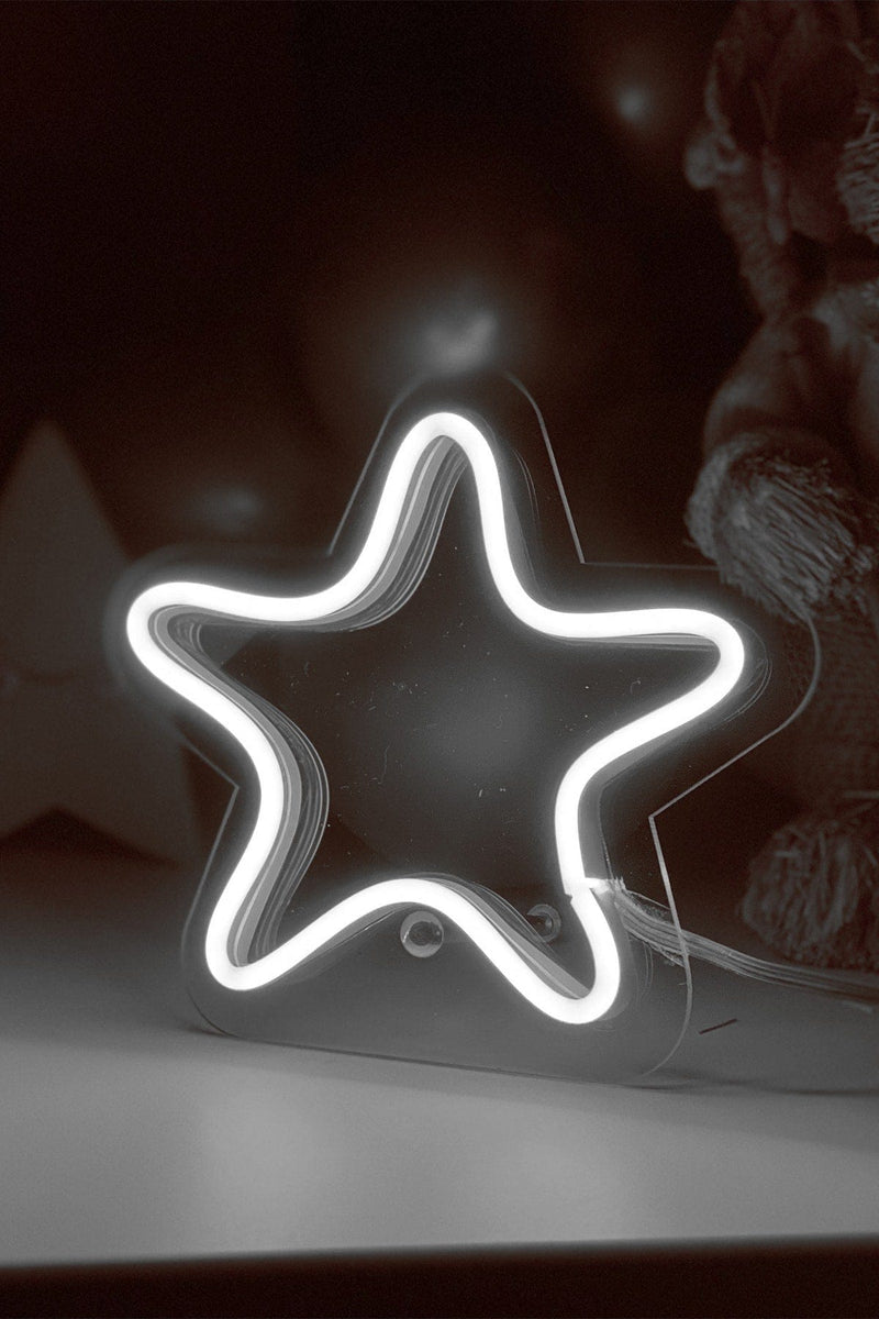 Masaüstü Yıldız Neon Led Işıklı Tablo Bonvagon