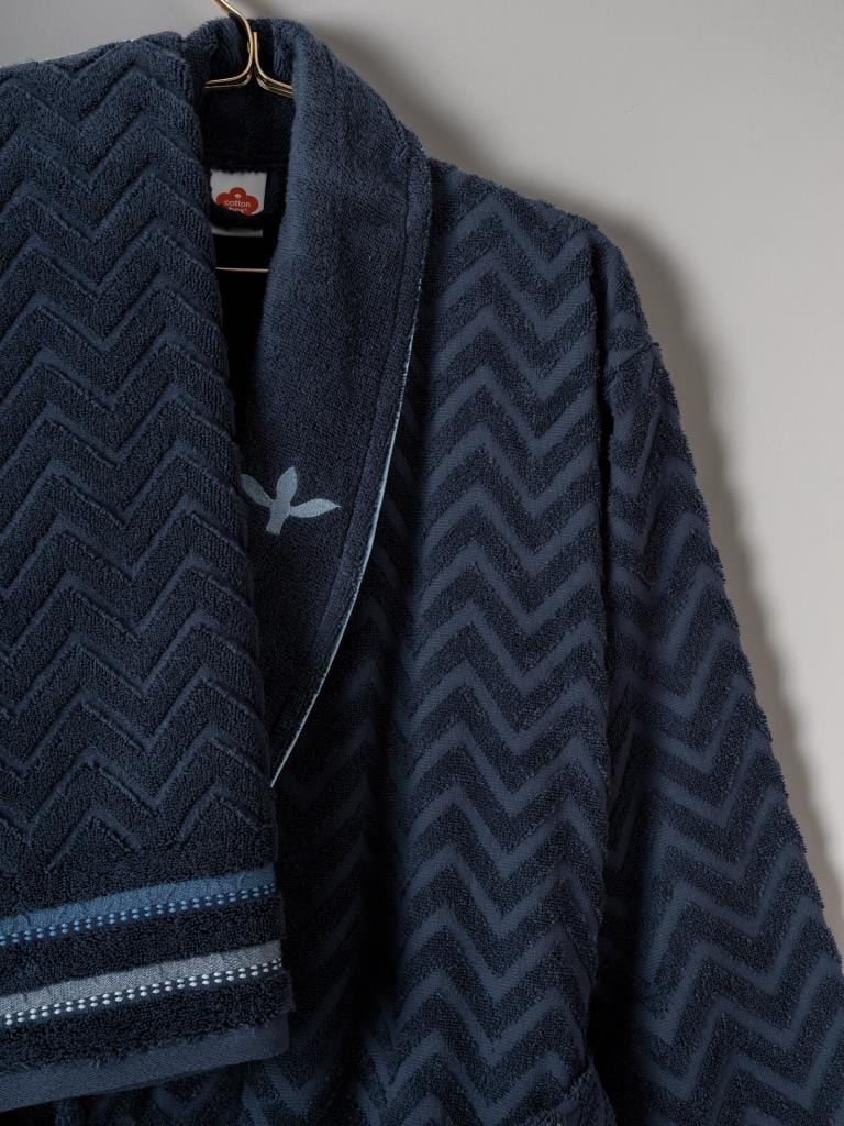 Masculine Aile Bornoz Seti Abel Kırmızı Lacivert Bonvagon