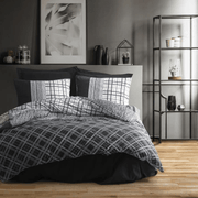 Masculine Çift Kişilik Nevresim Takımı Carlos Siyah Bonvagon