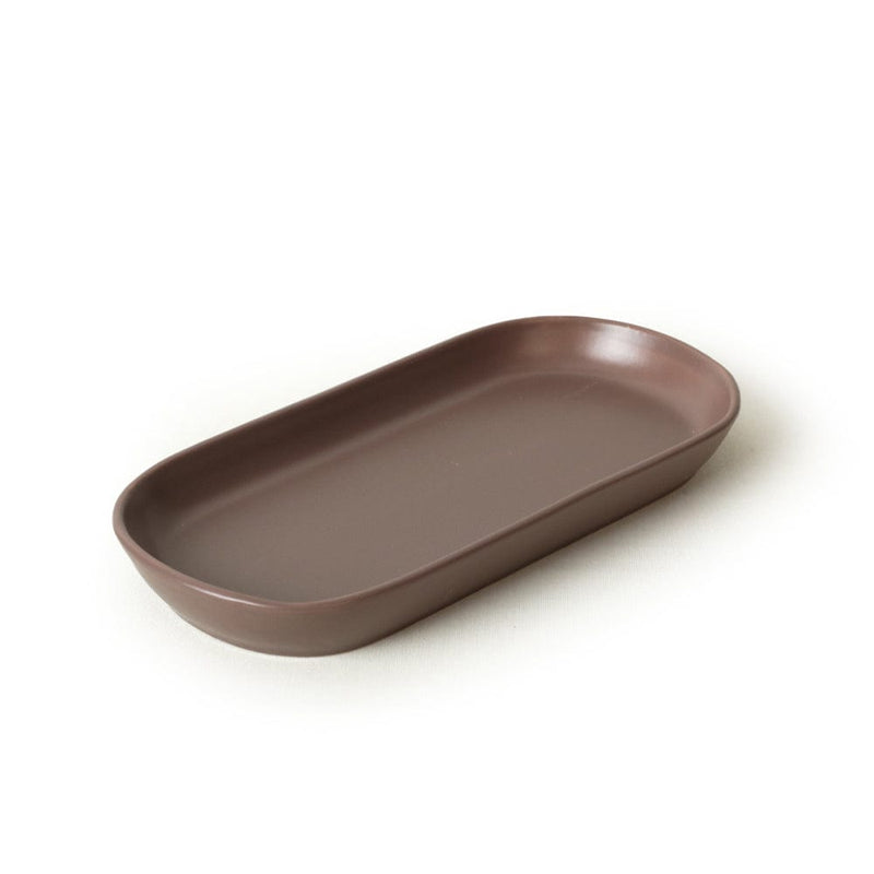 Mat Açık Taupe Noyan Kayık Tabak 2 Adet 26cm Bonvagon