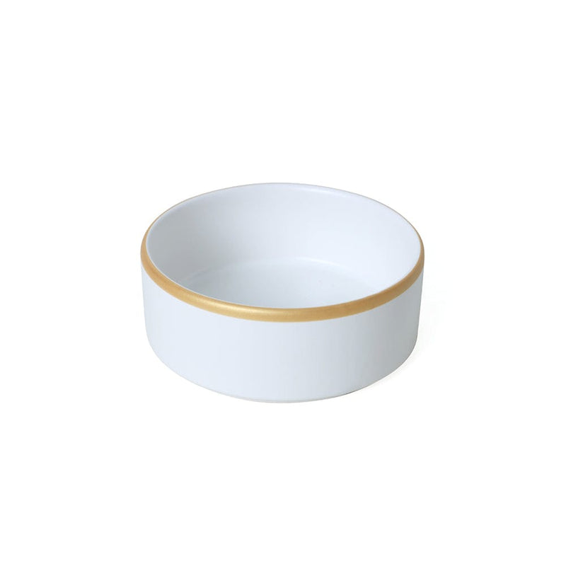 Mat Beyaz Gold Fileli Stackable Yemek / Kahvaltı Takımı 20 Parça 4 Kişilik