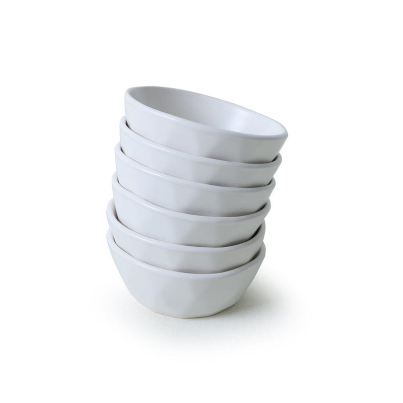 Mat Beyaz Kristal Çerezlik / Sosluk 12cm 6 Adet