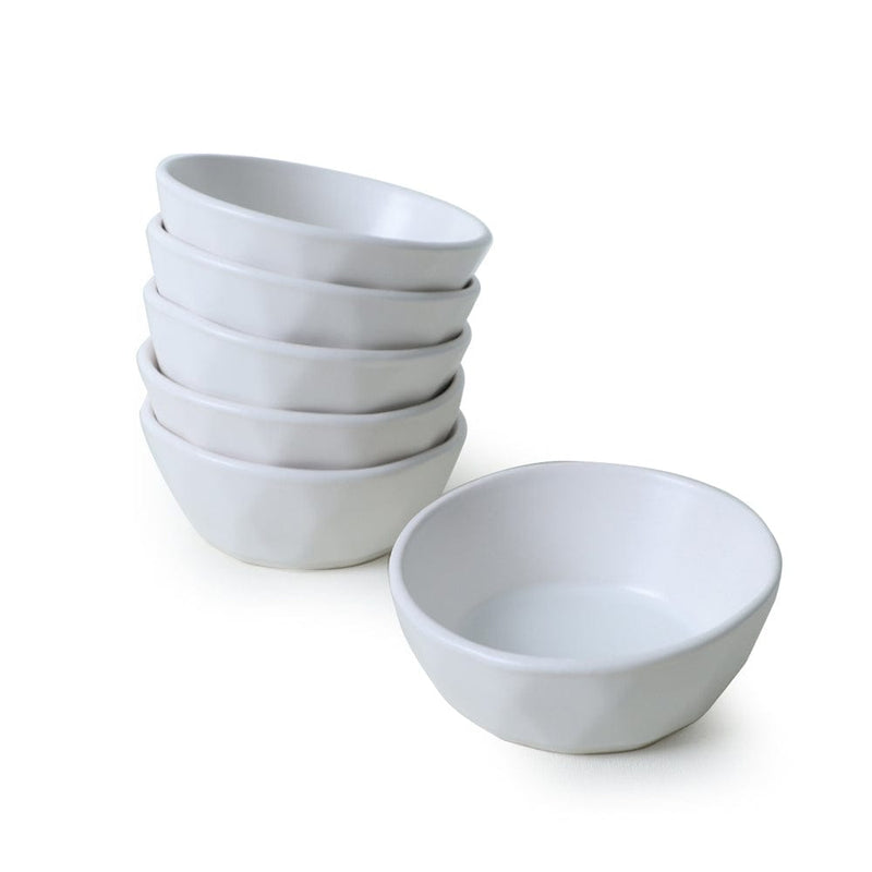 Mat Beyaz Kristal Çerezlik / Sosluk 12cm 6 Adet