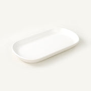 Mat Beyaz Noyan Kayık Tabak 2 Adet 26cm Bonvagon