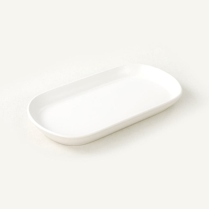 Mat Beyaz Noyan Kayık Tabak 2 Adet 26cm Bonvagon