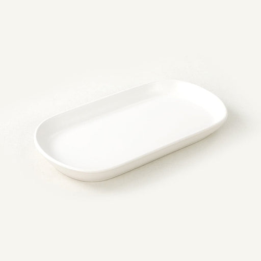 Mat Beyaz Noyan Kayık Tabak 2 Adet 26cm Bonvagon