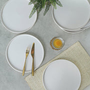 Mat Beyaz Stackable Servis Tabağı 27cm 6 Adet 022 Bonvagon