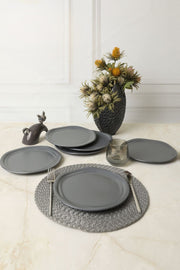 Mat Gri Bloom Pasta Tabağı 24 Cm 6 Adet 959 Bonvagon