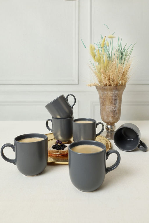 Mat Gri Ekinoks Kupa 10 Cm 6 Adet 959 Bonvagon