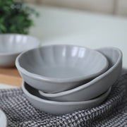 Mat Gri Sirius Çerezlik / Sosluk 12cm 6 Adet