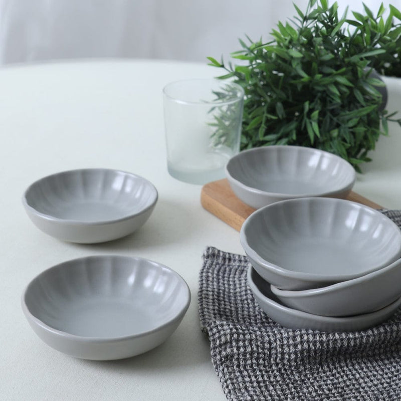 Mat Gri Sirius Çerezlik / Sosluk 12cm 6 Adet