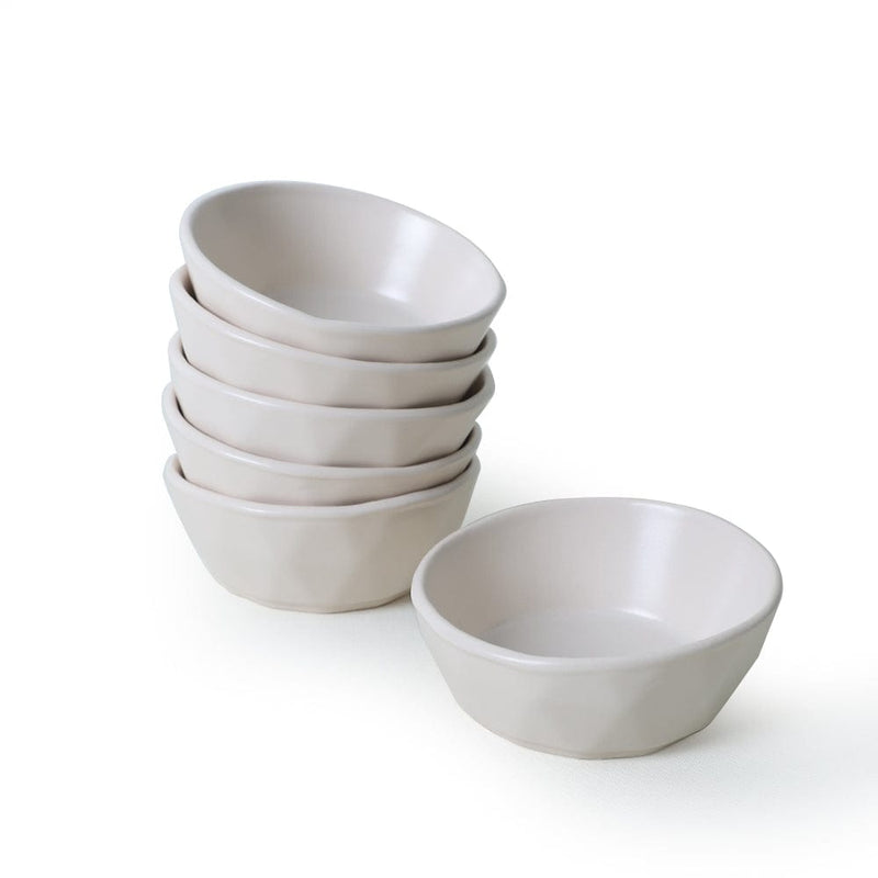 Mat Krem Kristal Çerezlik / Sosluk 12cm 6 Adet Bonvagon