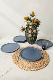 Mat Mavi Bloom Pasta Tabağı 24 Cm 6 Adet 399 Bonvagon