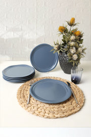 Mat Mavi Bloom Pasta Tabağı 24 Cm 6 Adet 399 Bonvagon