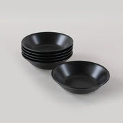 Mat Siyah Hitit Yemek Tabağı 18cm 6 Adet Bonvagon