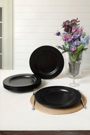 Mat Siyah İyonya Servis Tabağı 26 Cm 6 Adet 956 Bonvagon