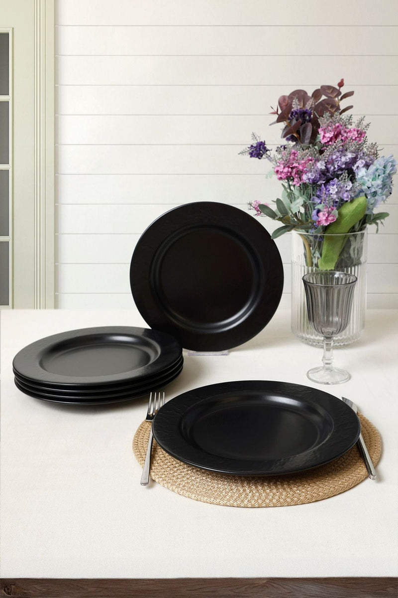 Mat Siyah İyonya Servis Tabağı 26 Cm 6 Adet 956 Bonvagon