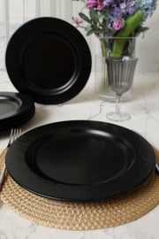 Mat Siyah İyonya Servis Tabağı 26 Cm 6 Adet 956 Bonvagon