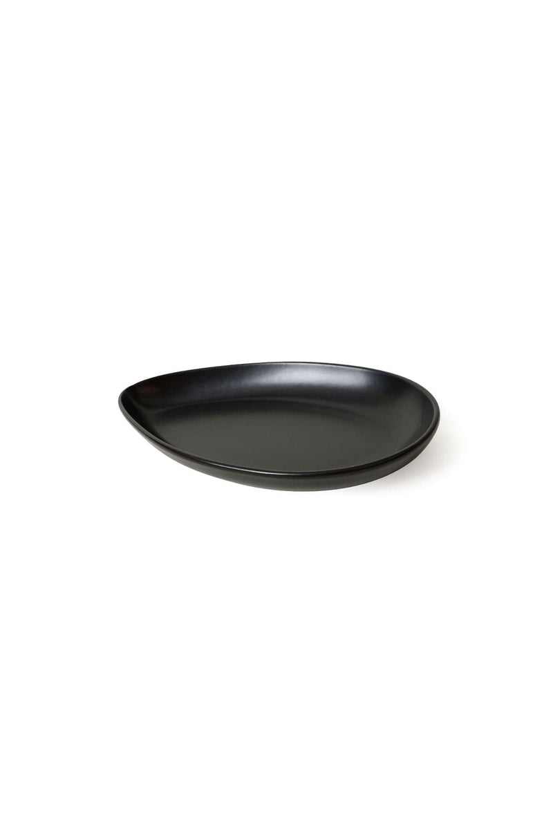 Mat Siyah Serenity Kayık Tabak 24cm 2 Adet