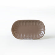 Mat Toprak Taupe Badem Kayık Tabak 22cm 2 Adet Bonvagon