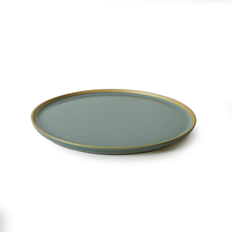 Mat Yeşil Gold File Nordic Servis Tabağı 28cm 6 Adet 324 Bonvagon