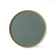 Mat Yeşil Gold File Nordic Servis Tabağı 28cm 6 Adet 324 Bonvagon